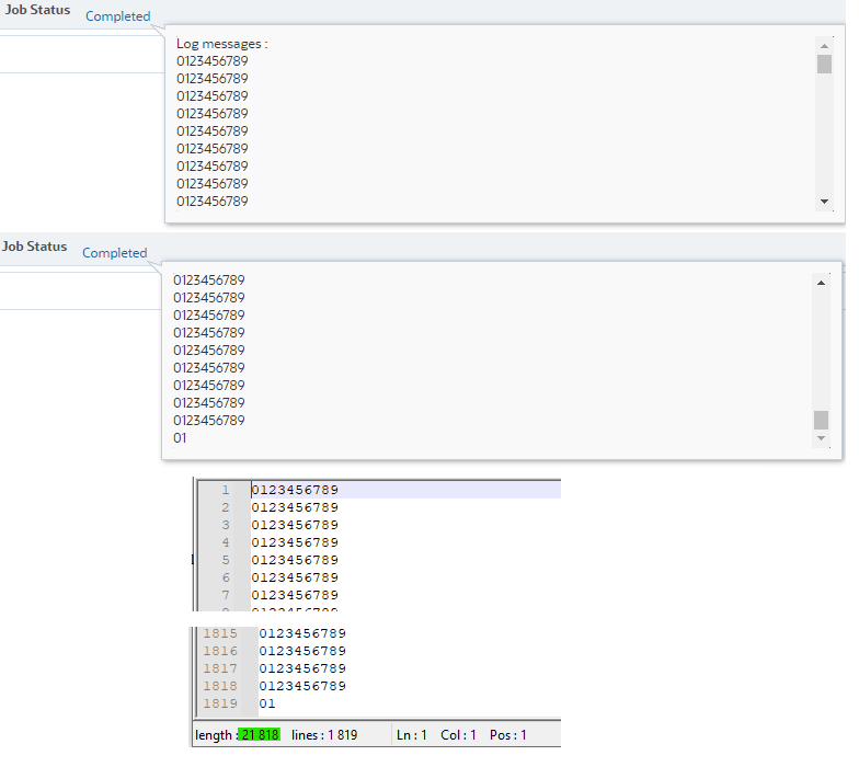 18 182 (1818 * 10 + 2) characters + 3636 CRLF characters (1818 *2) = 21 818