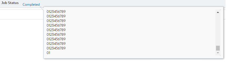 In this example, I was expecting 0123456789 to be displayed 3000 times.