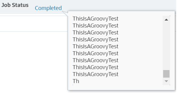 The log has been truncated