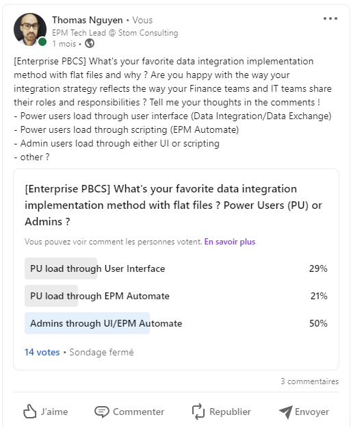 Linkedin poll