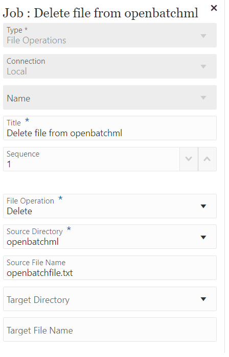 Pipeline job creation Delete file
